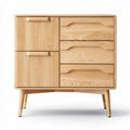 Wooden storage cabinet with two doors and three drawers 80 x 40 x 75cm