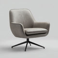 Fabric accent chair in taupe with metal legs 80 x 80 x 100cm